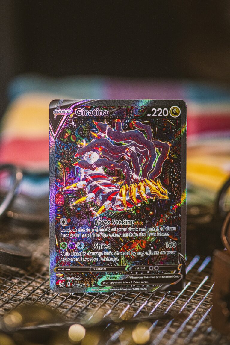 Carte Pokémon examinée pour grading