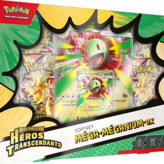 Coffret Pokémon Méga-Méganium-ex Héros Transcendants — face avant