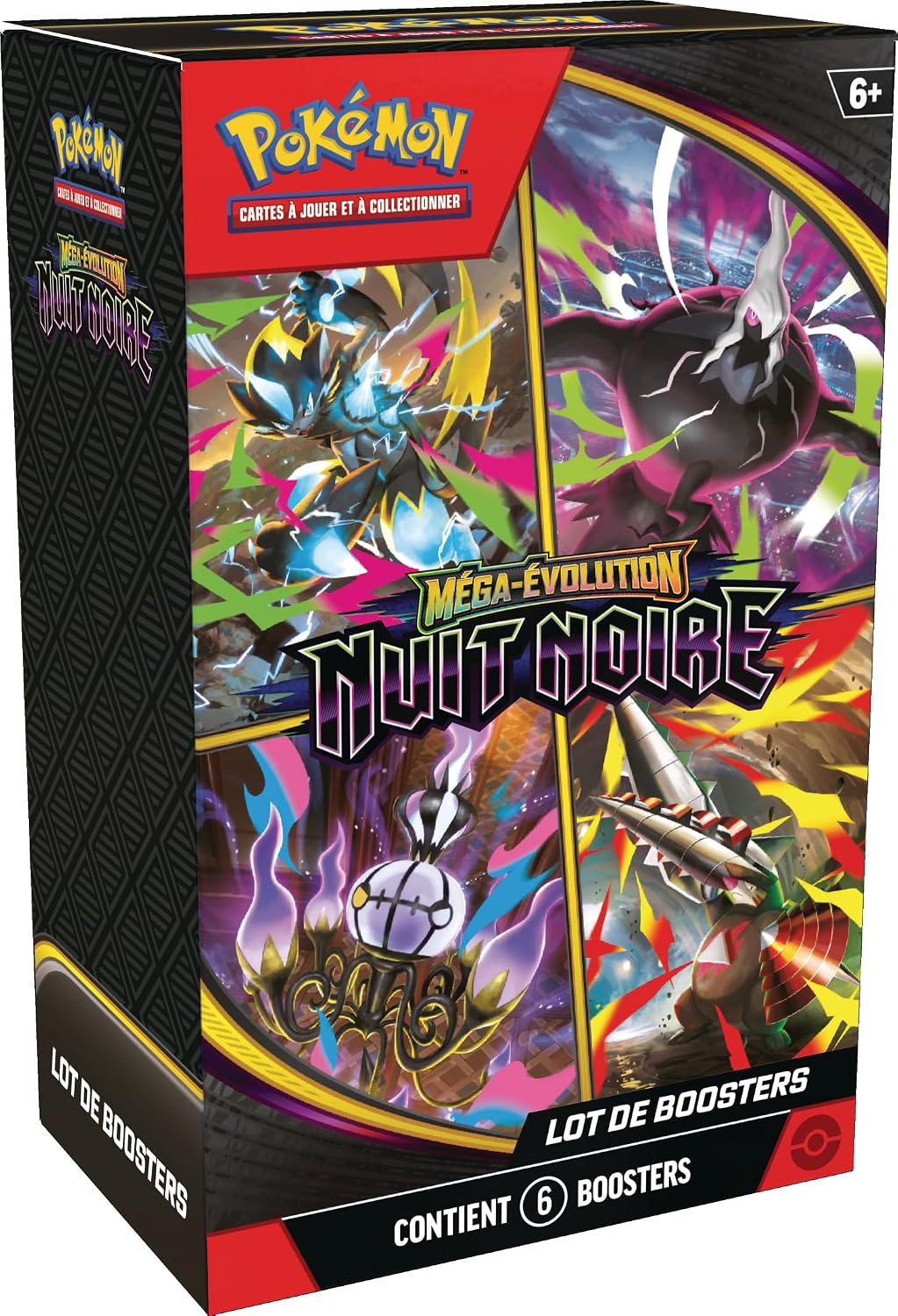 Lot 6 boosters Méga-Évolution Nuit Noire - Image 3