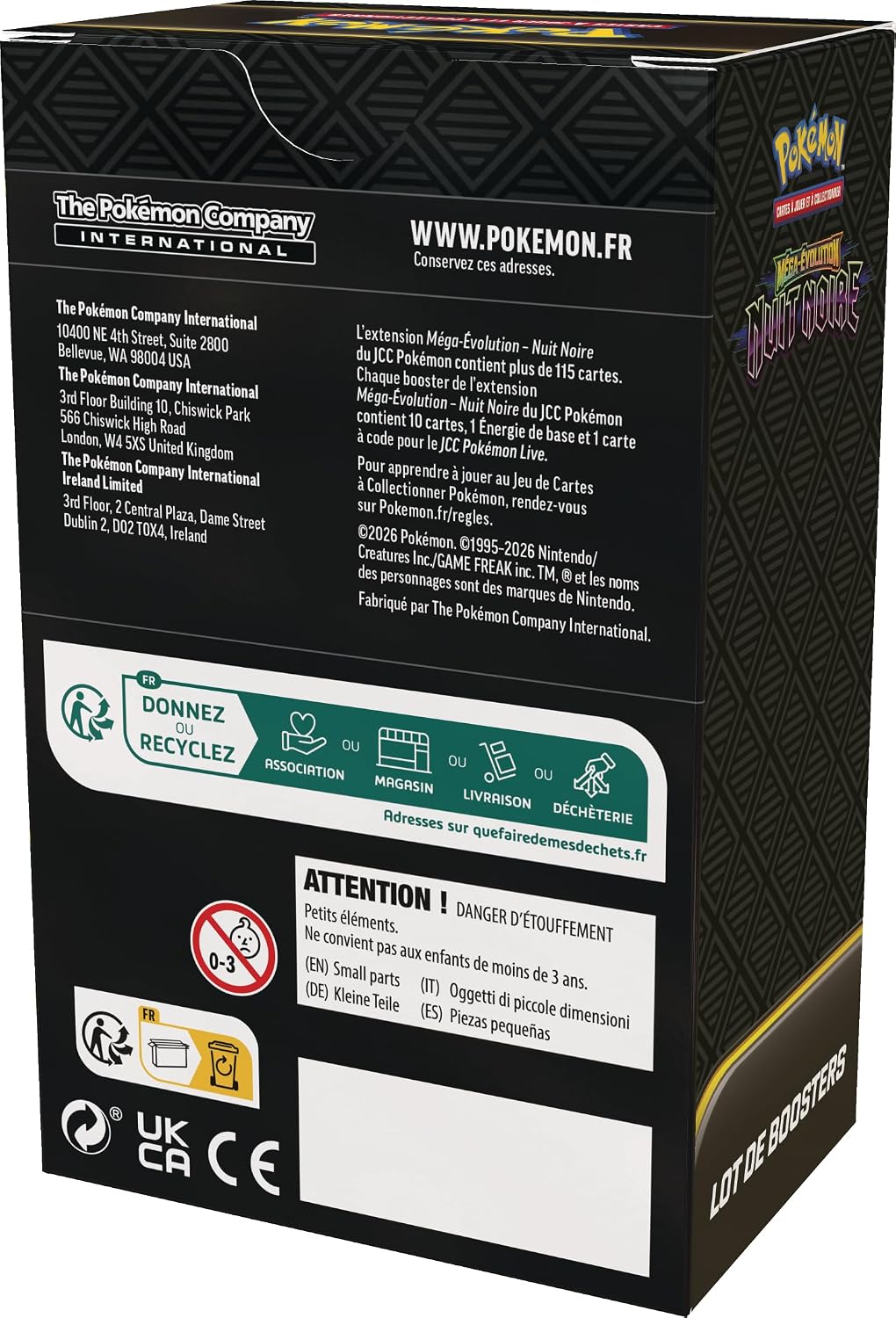 Lot 6 boosters Méga-Évolution Nuit Noire - Image 4