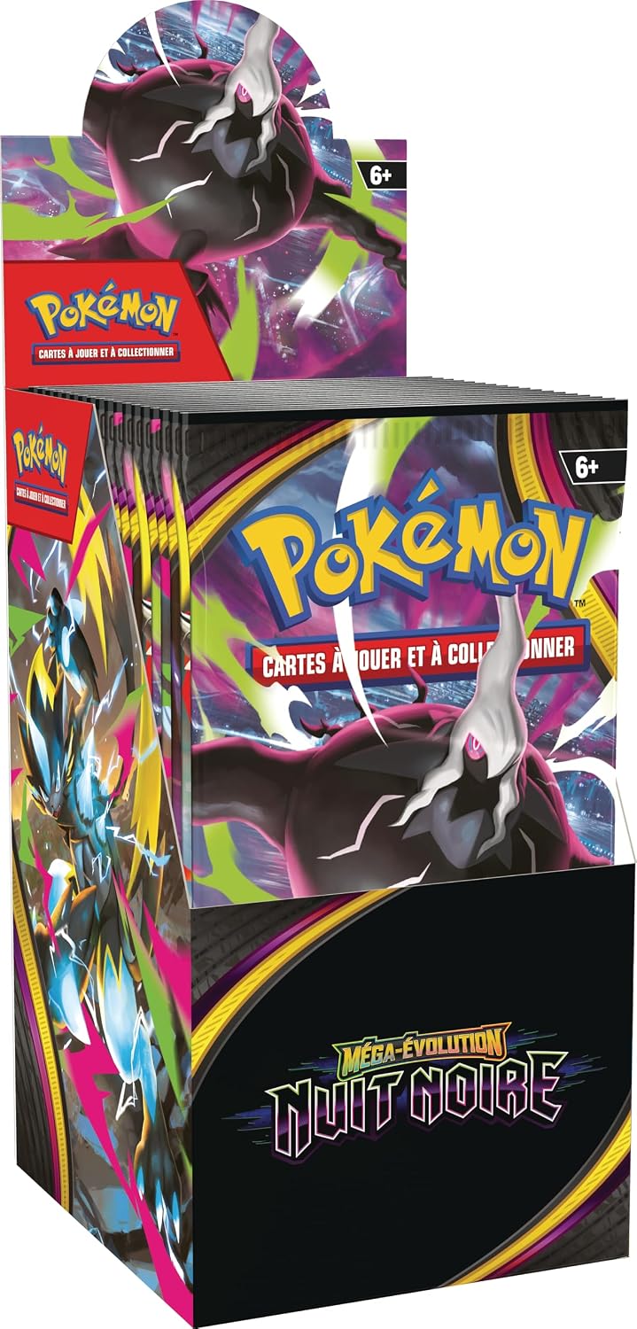 Demi-display 18 boosters Méga-Évolution Nuit Noire