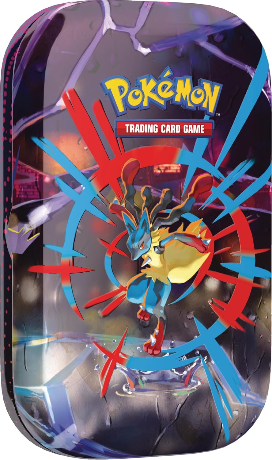 Mini-boîte Méga-Héroïsme Méga-Lucario vue trois quarts