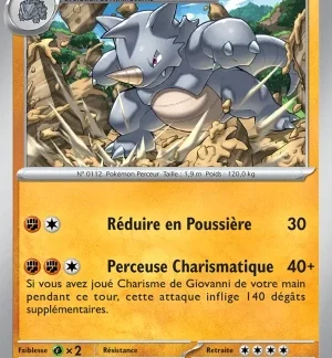 Rhinoferos — Pokémon 151 (n°112/207)