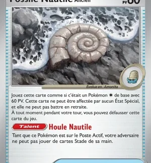 Fossile Nautile Ancien — Pokémon 151 (n°153/207)